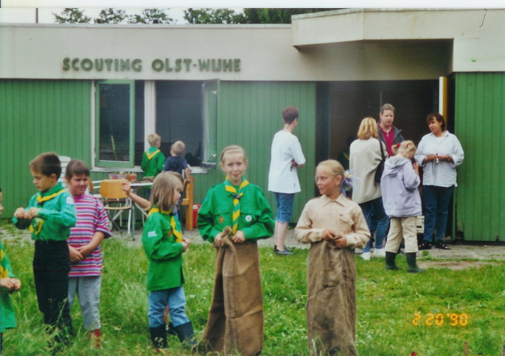 Het oude gebouw naast sporthal de hooiberg.